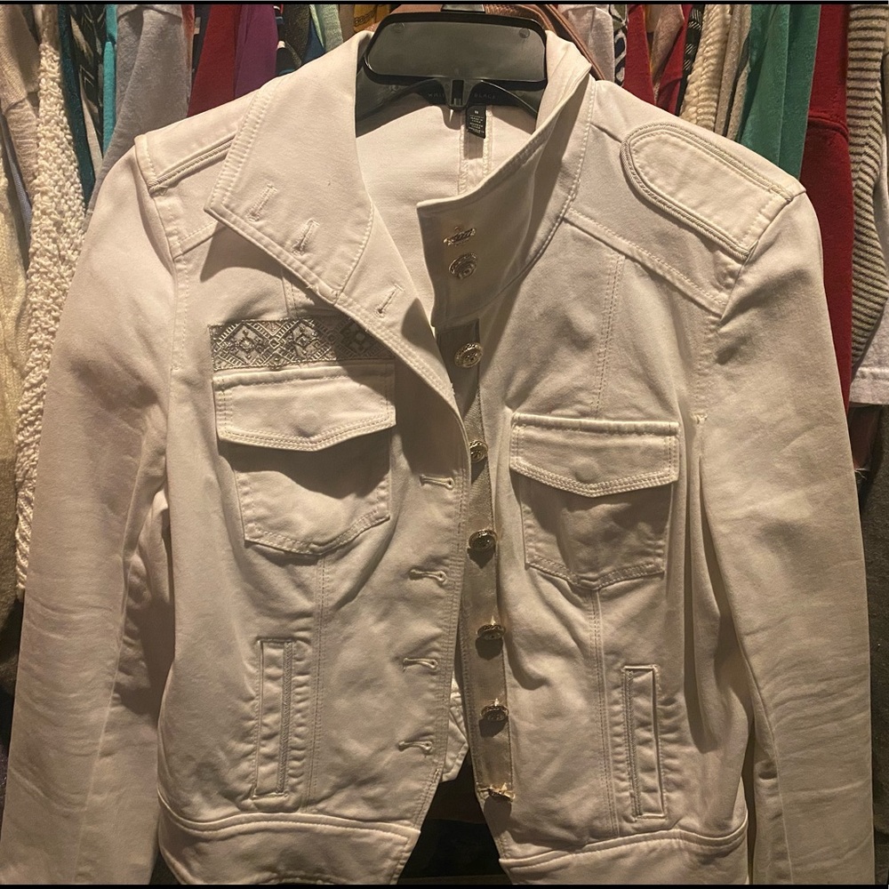 White House Black Market White Casual Jacket
